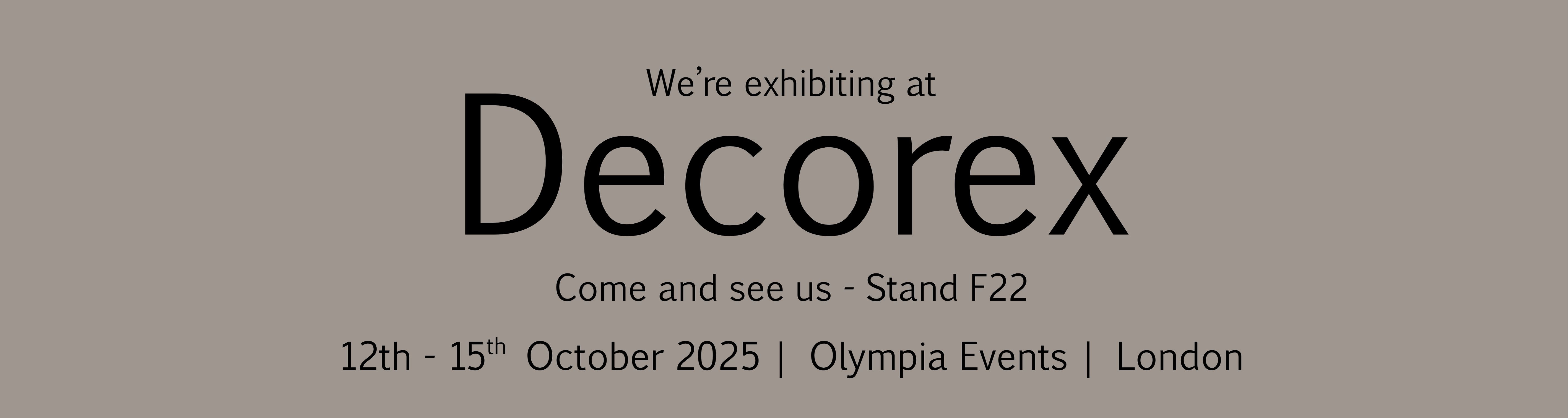 Decorex info